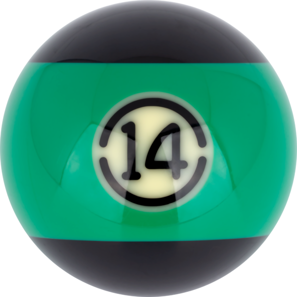 RBABK_14 Aramith BLACK Replacement Ball – #14 | Golden Break Billiards